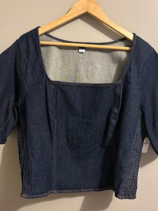 Tops - Square Neck Cropped Top🧡